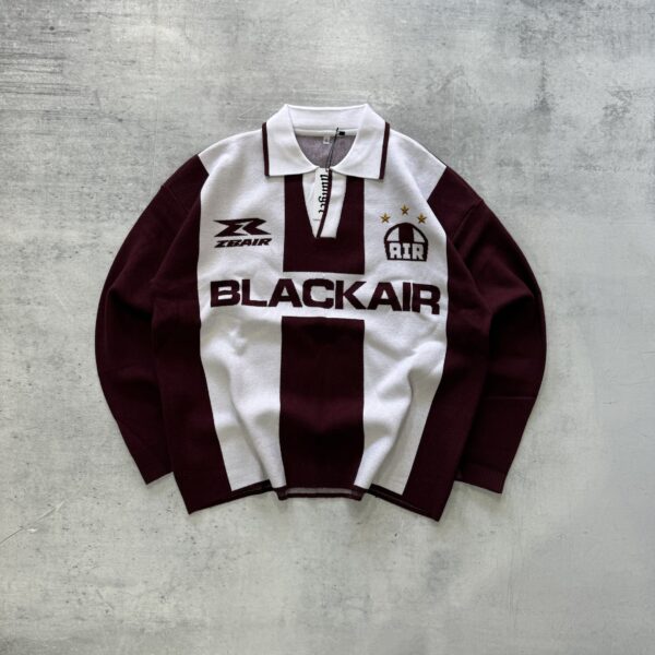 SWEATER BLACK bordo